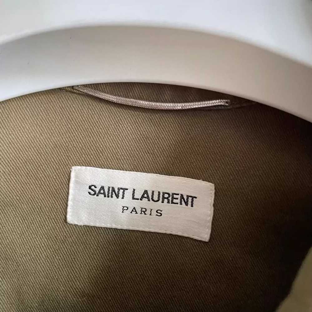 Saint Laurent Paris Saint Laurent Shark Army gree… - image 4