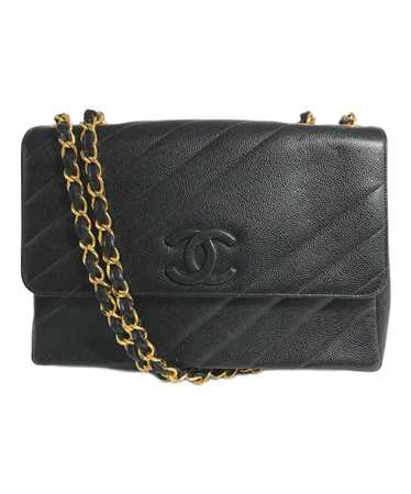 CHANEL CAVIER SKIN Coco Mark Chain Shoulder Bag Bi