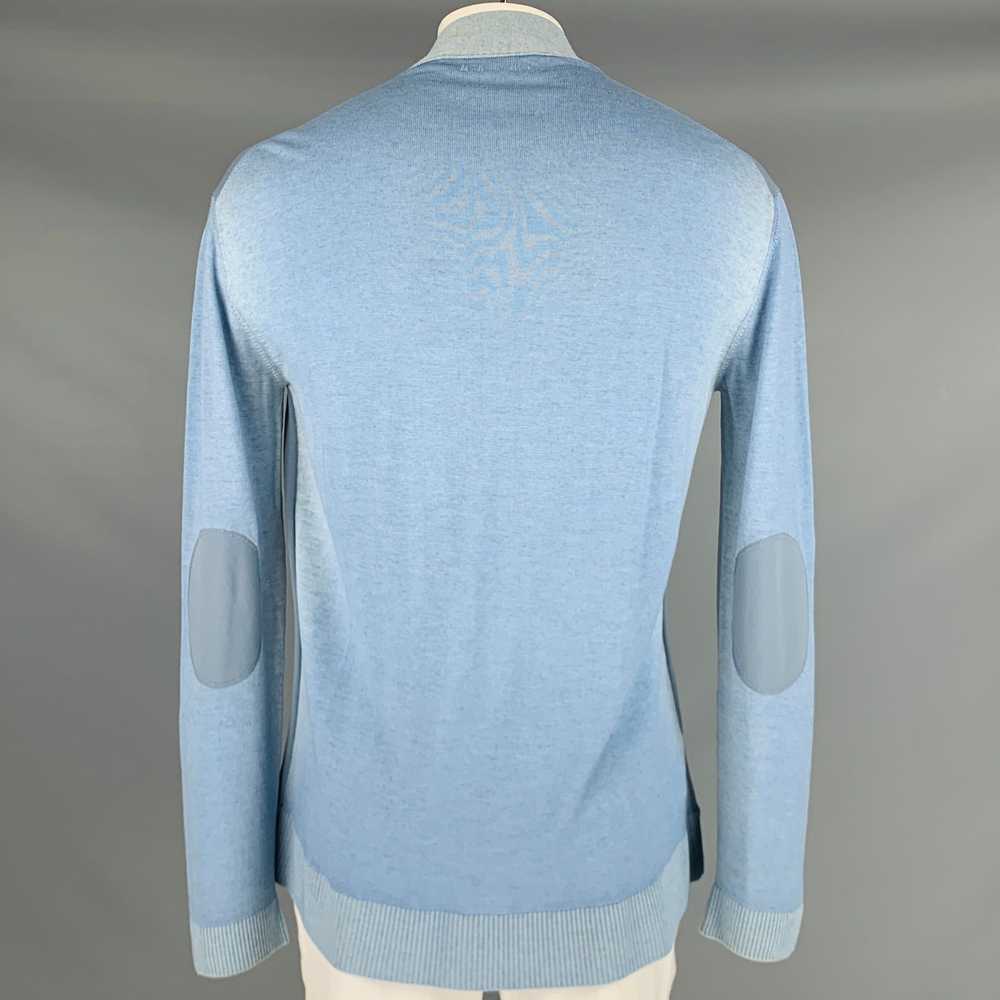 Marni Blue Wool Blend Elbow Patches Cardigan - image 3