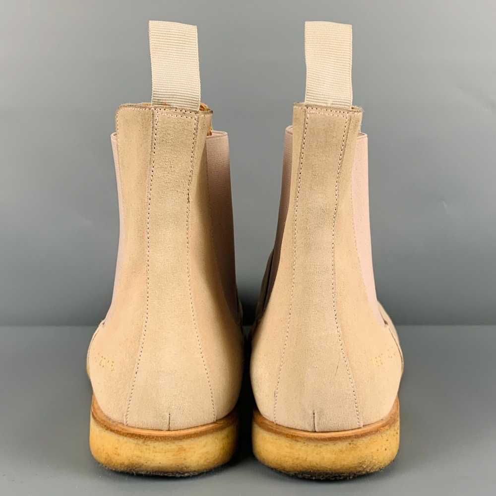 Common Projects Beige Suede Chelsea Ankle Boots - image 3