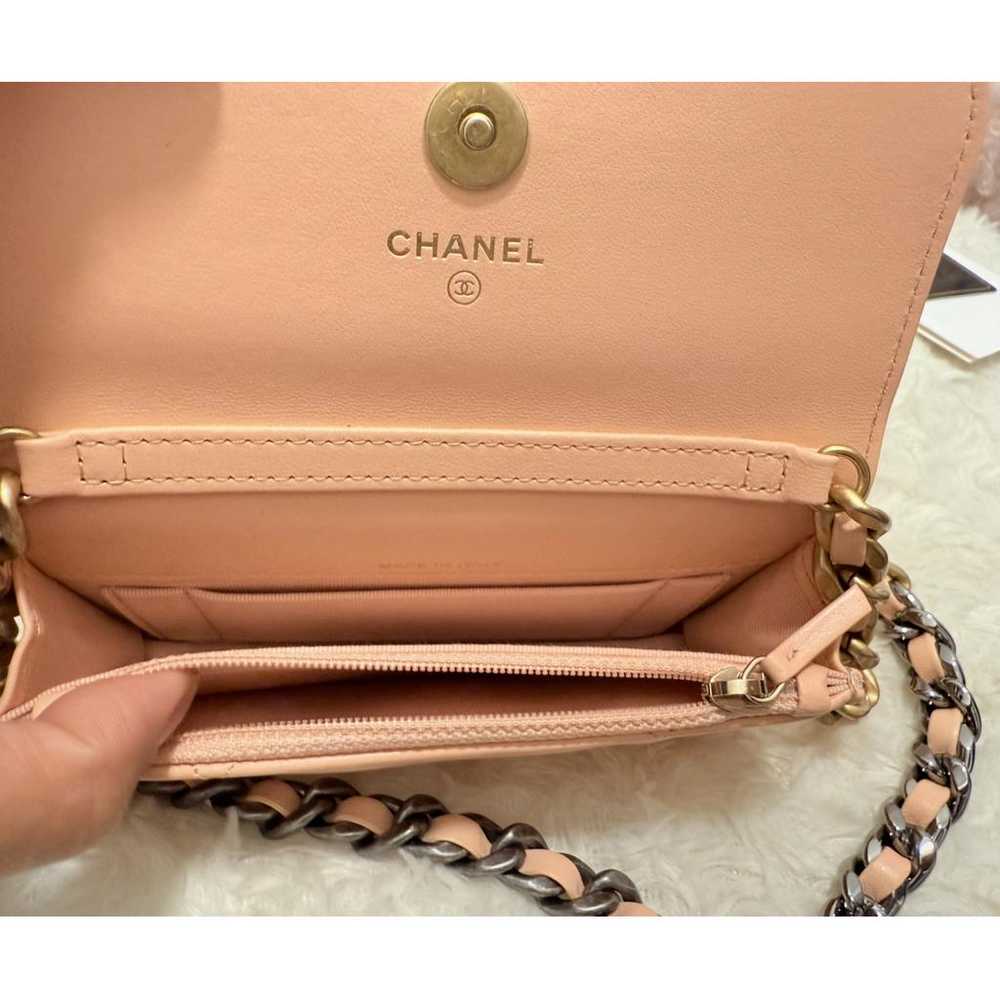 Chanel Mini Shopping leather handbag - image 12