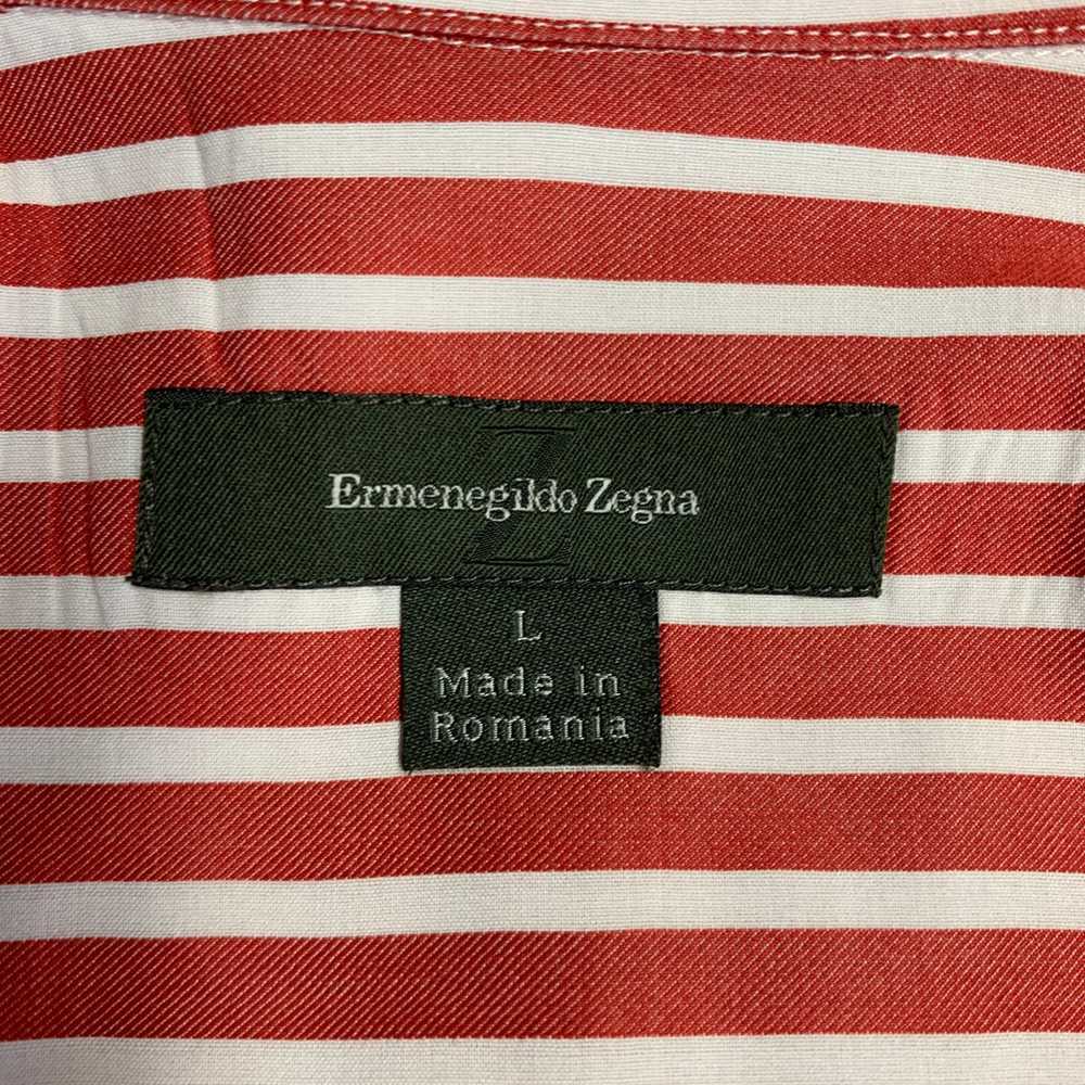 Ermenegildo Zegna ERMENEGILDO ZEGNA Size L Red Wh… - image 4