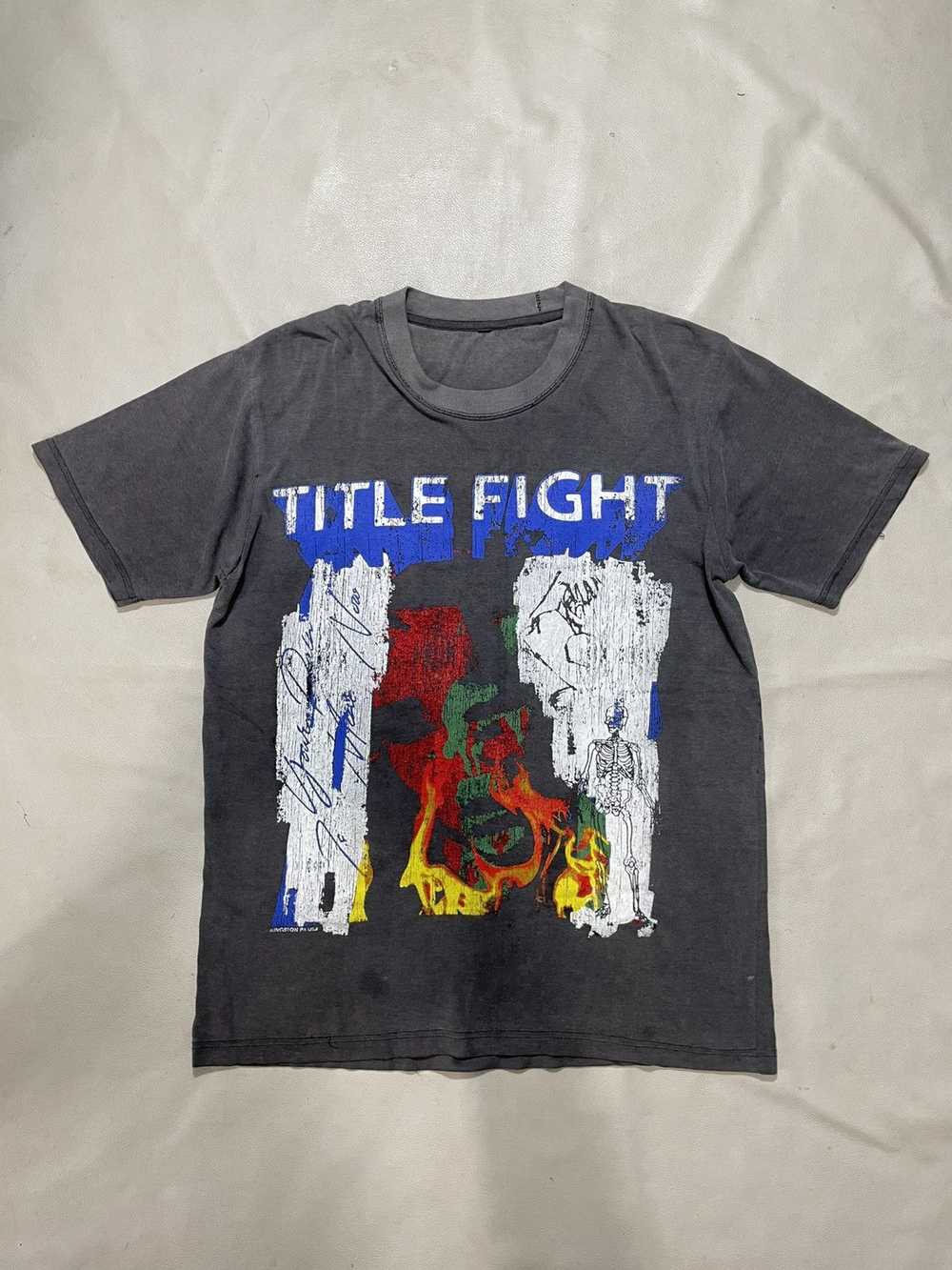 1 Of 1 × Band Tees × Very Rare Bootleg Title Figh… - image 1