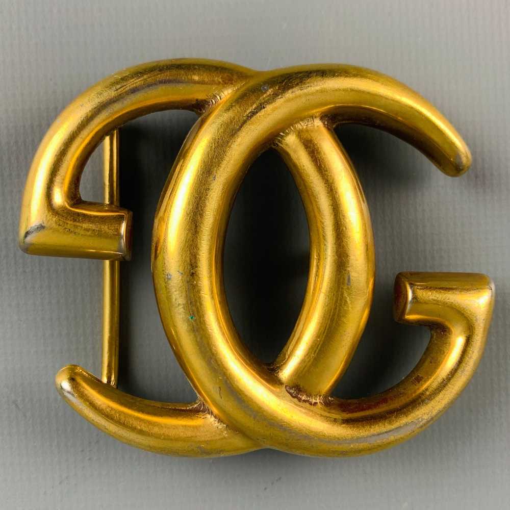 Gucci GUCCI Metal GG Monogram Belt Buckle - image 1