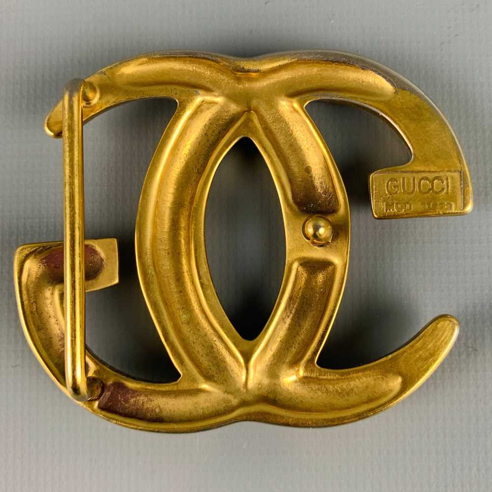 Gucci GUCCI Metal GG Monogram Belt Buckle - image 2