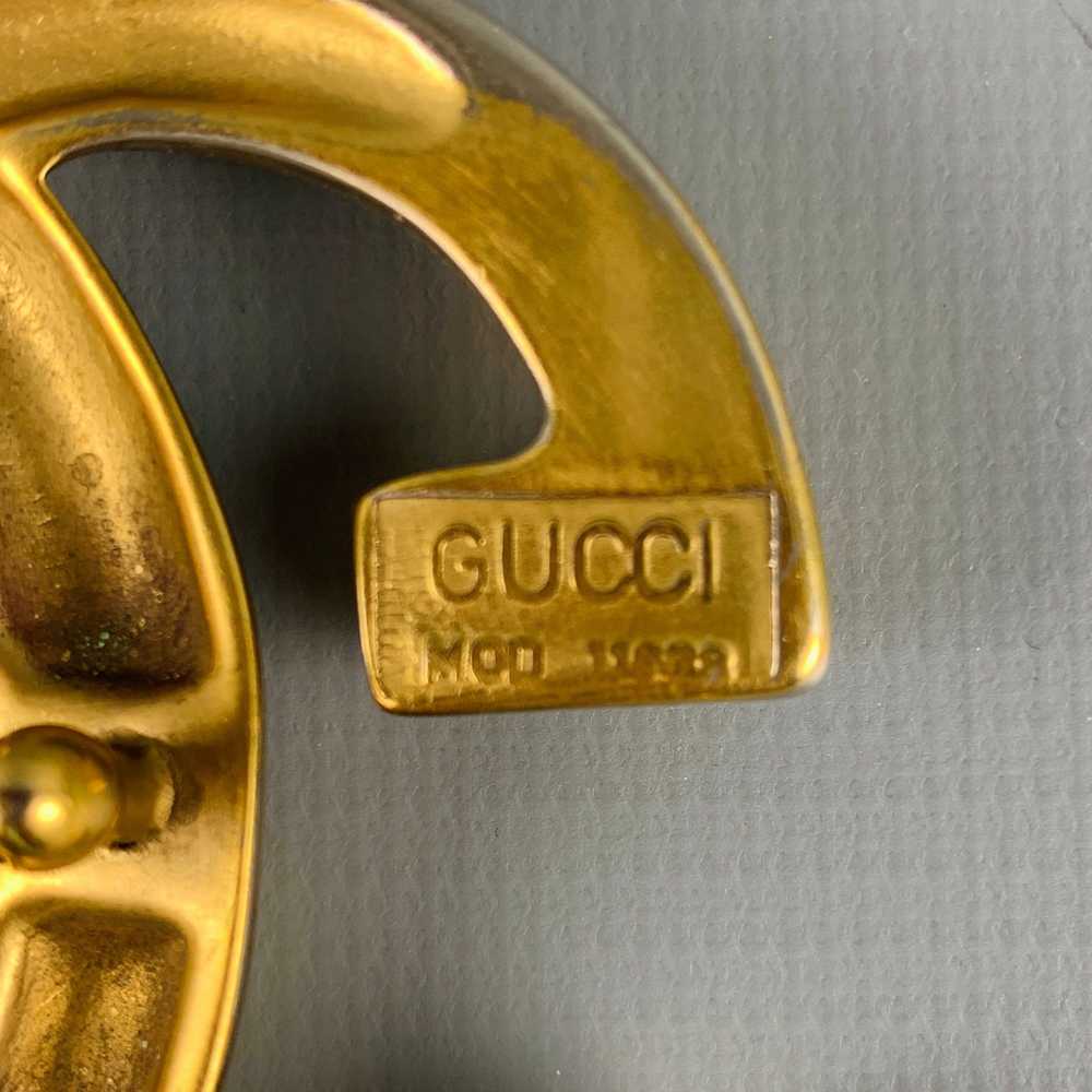 Gucci GUCCI Metal GG Monogram Belt Buckle - image 3