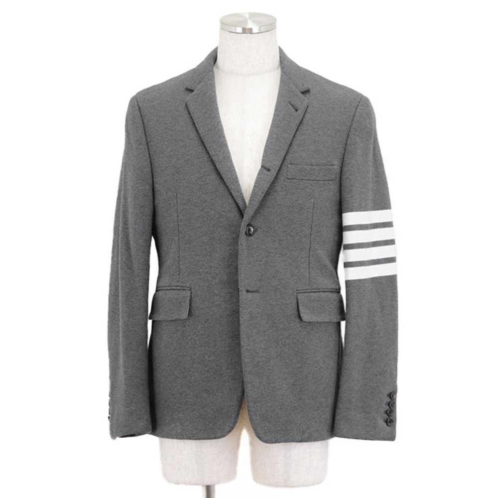 THOM BROWNE Other outerwear cotton gray Jacket MJ… - image 1