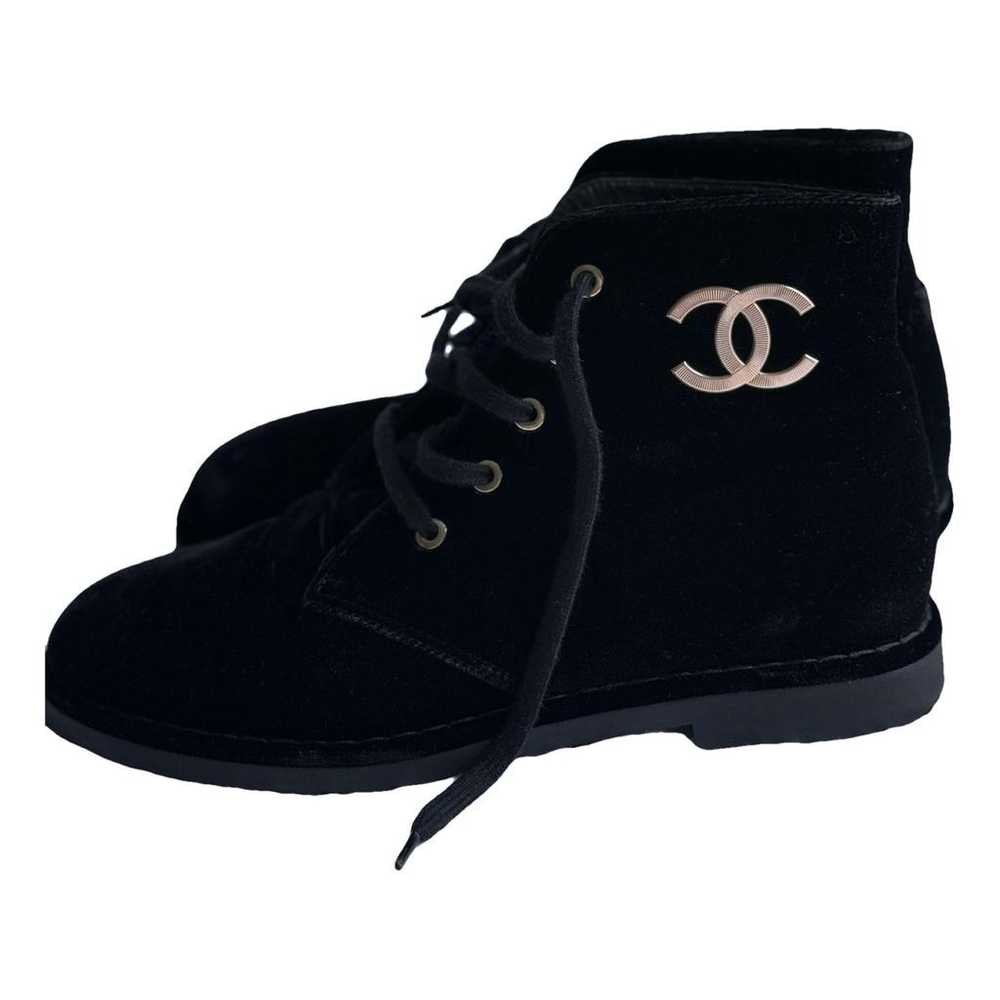 Chanel Velvet boots - image 1