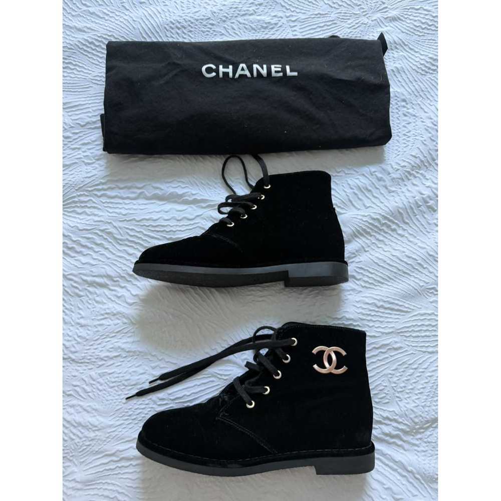 Chanel Velvet boots - image 2