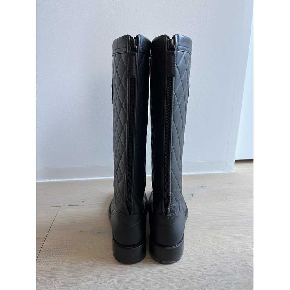 Chanel Leather riding boots - image 2