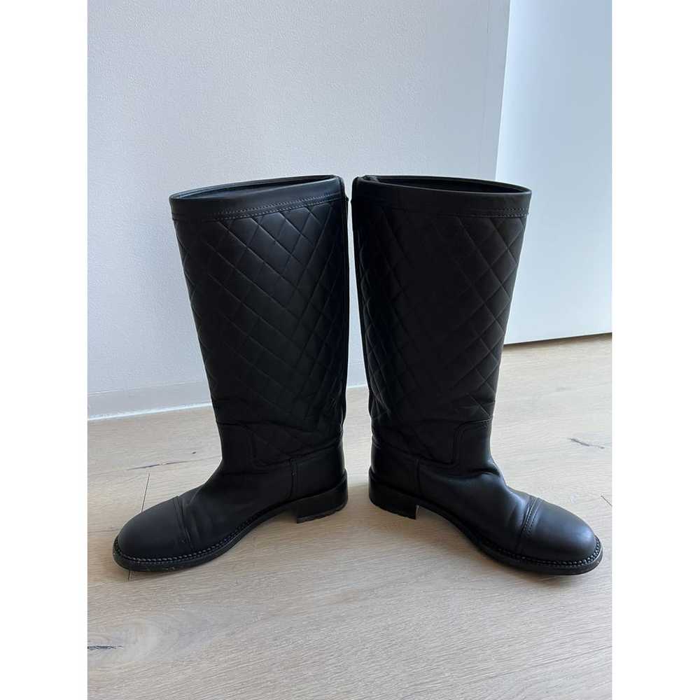 Chanel Leather riding boots - image 5