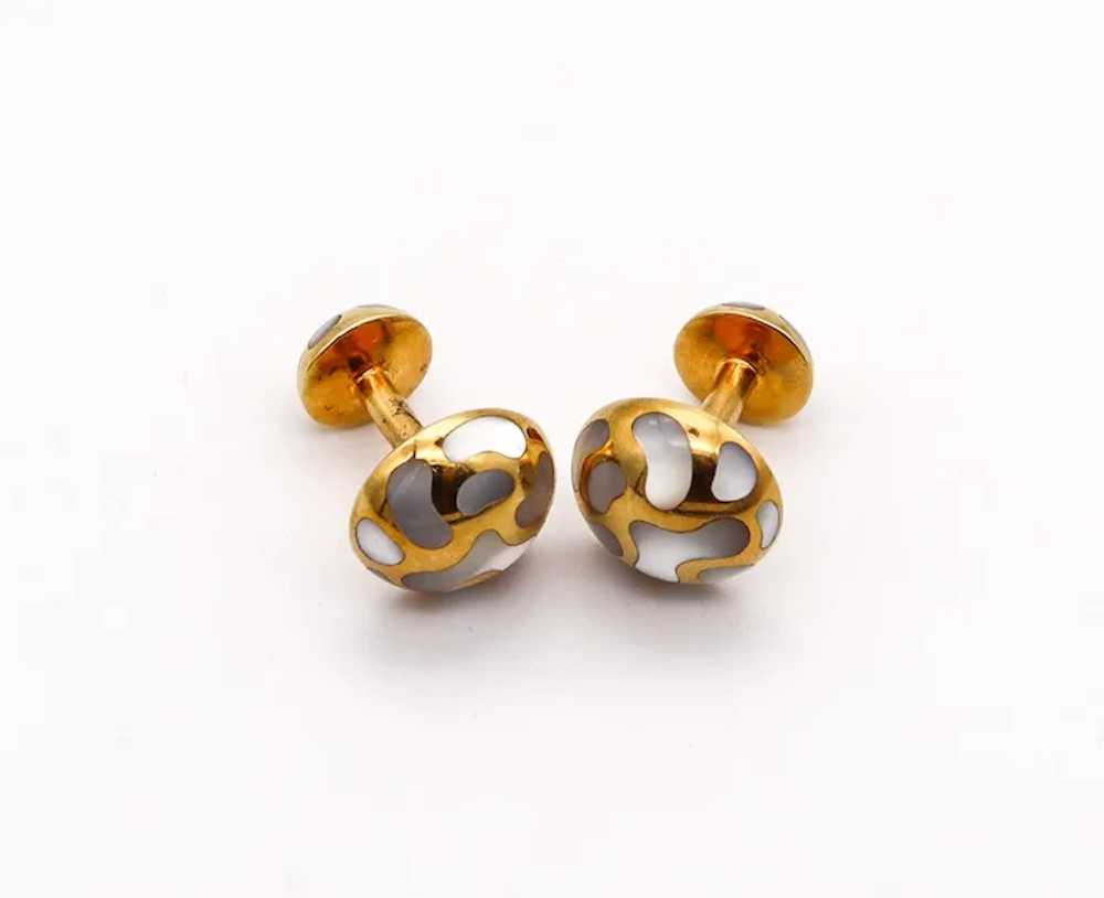 ANGELA CUMMINGS 1985 Geometric Cufflinks In 18Kt … - image 2