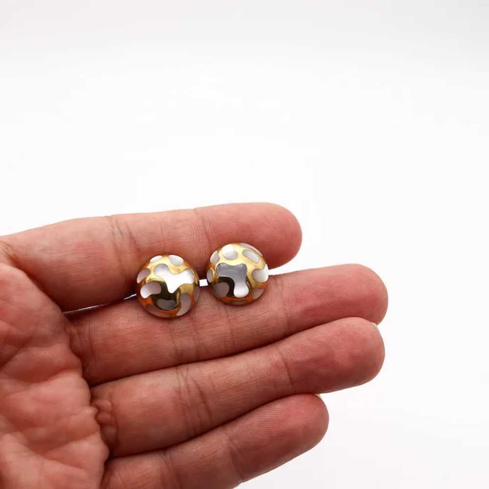 ANGELA CUMMINGS 1985 Geometric Cufflinks In 18Kt … - image 3