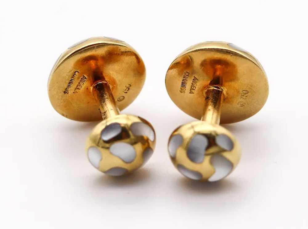 ANGELA CUMMINGS 1985 Geometric Cufflinks In 18Kt … - image 5