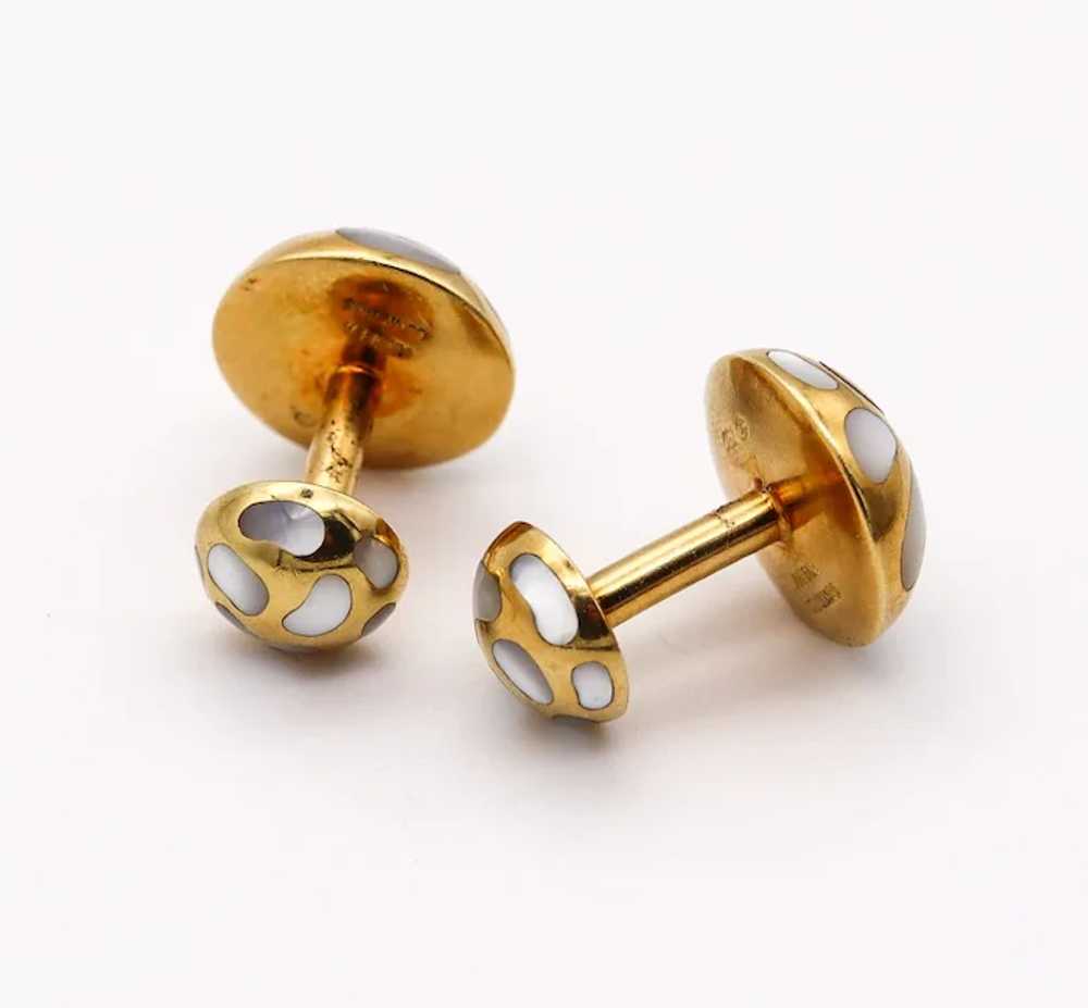 ANGELA CUMMINGS 1985 Geometric Cufflinks In 18Kt … - image 6