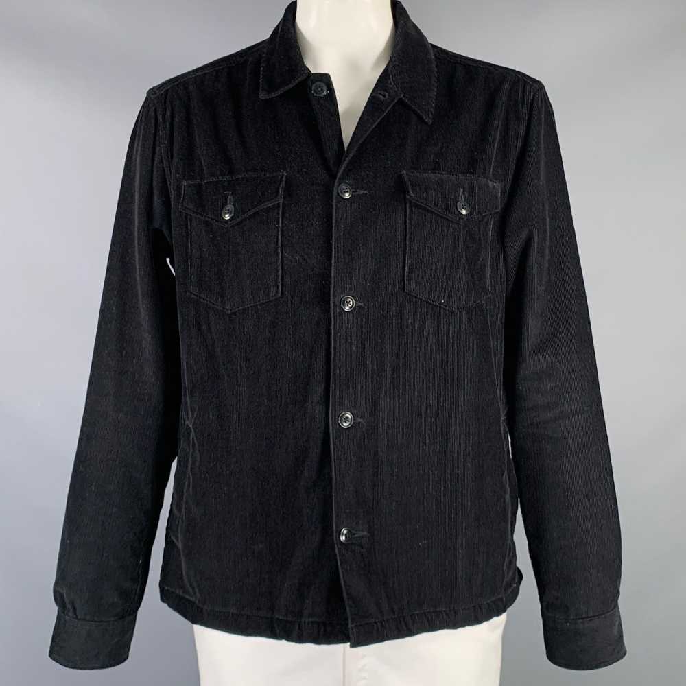 Designer CORRIDOR Size XL Black Corduroy Cotton P… - image 1