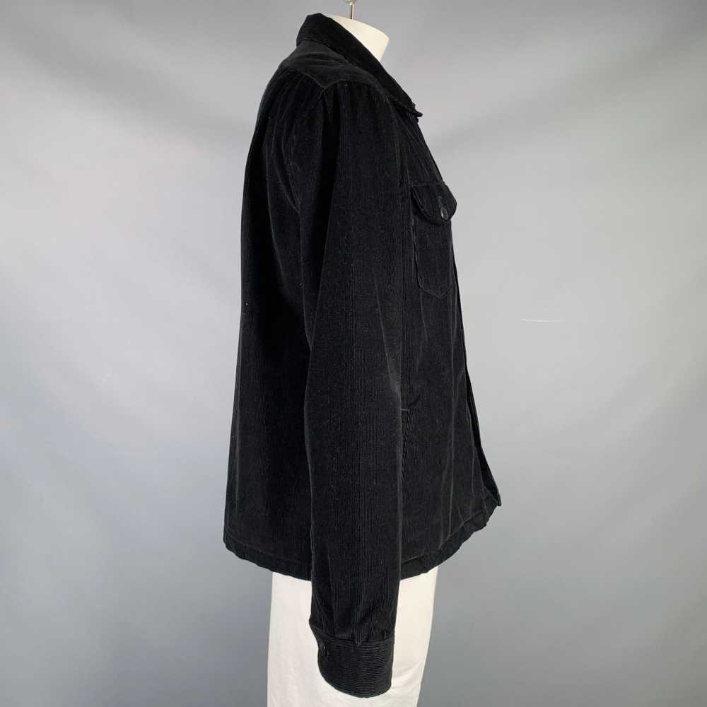 Designer CORRIDOR Size XL Black Corduroy Cotton P… - image 2