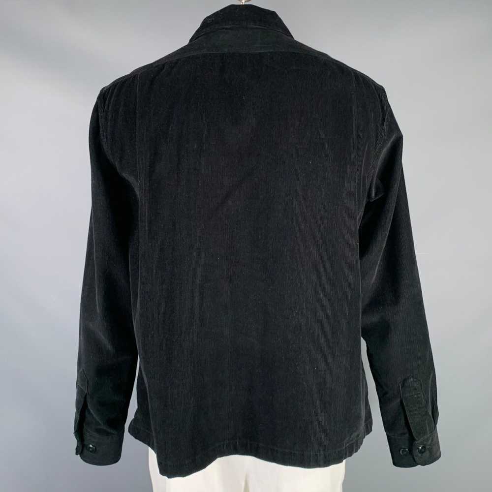 Designer CORRIDOR Size XL Black Corduroy Cotton P… - image 3