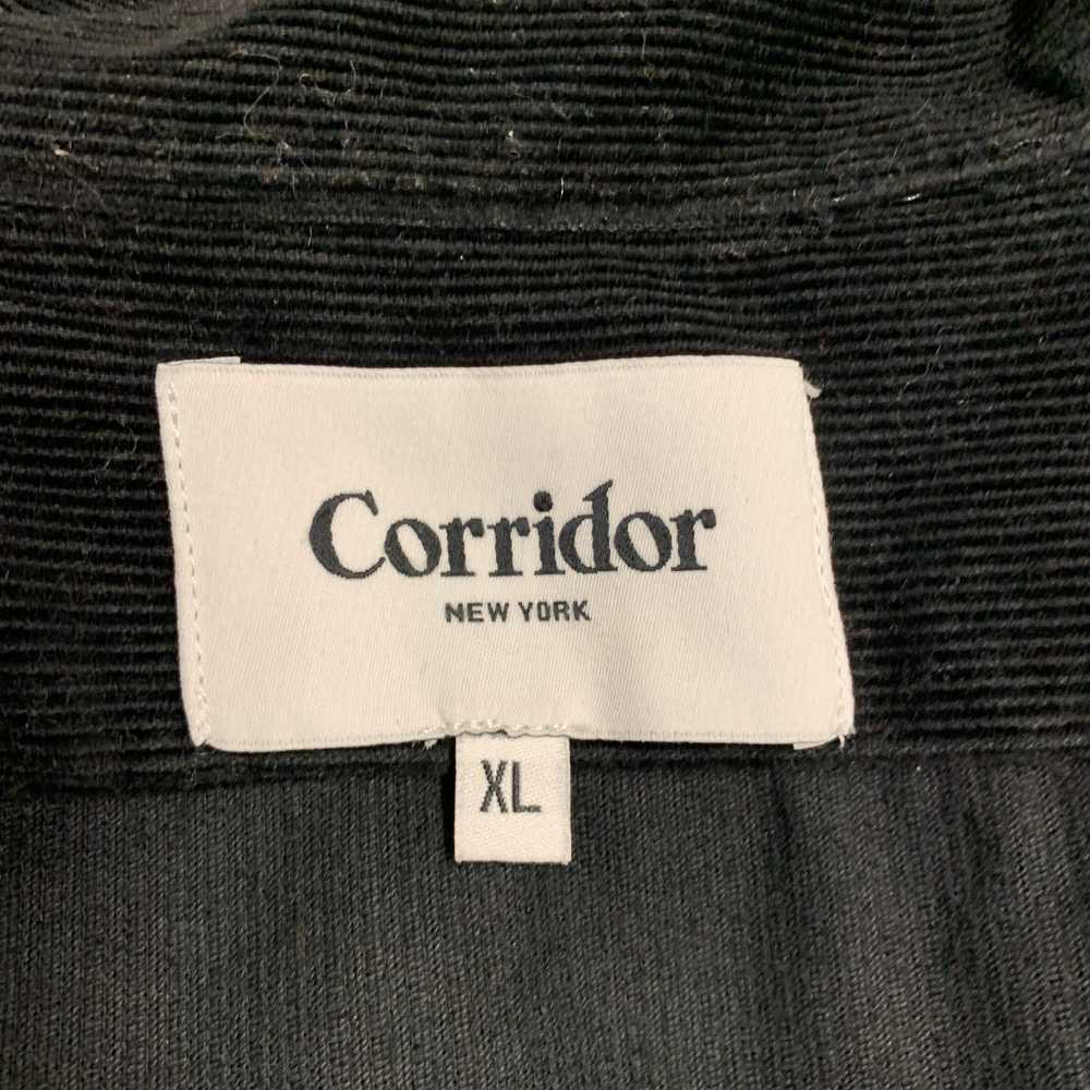 Designer CORRIDOR Size XL Black Corduroy Cotton P… - image 5