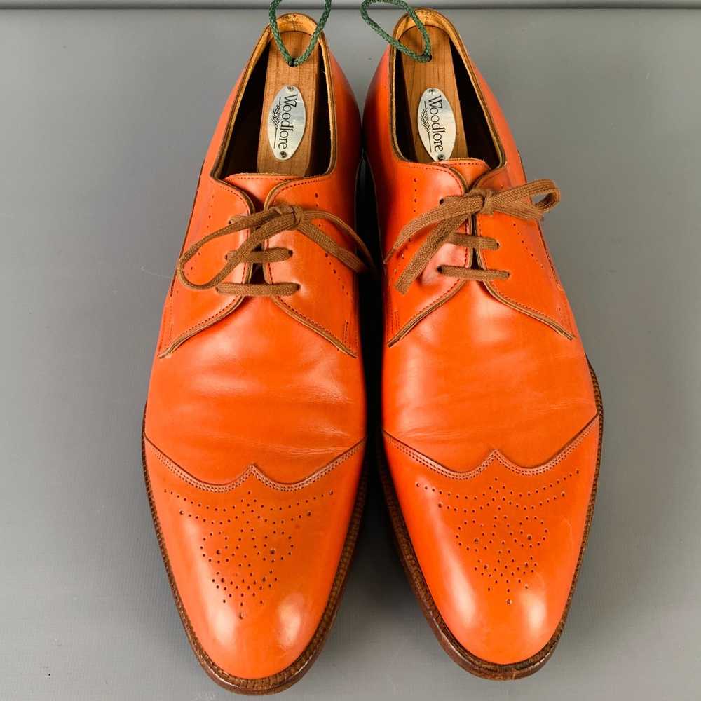 John Lobb JOHN LOBB Orange Perforated Leather Lac… - image 4