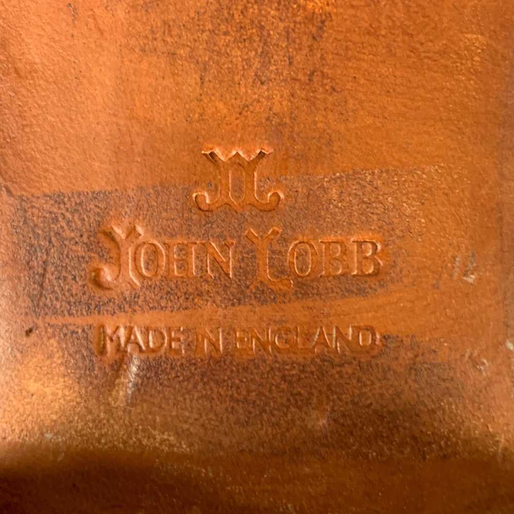 John Lobb JOHN LOBB Orange Perforated Leather Lac… - image 8