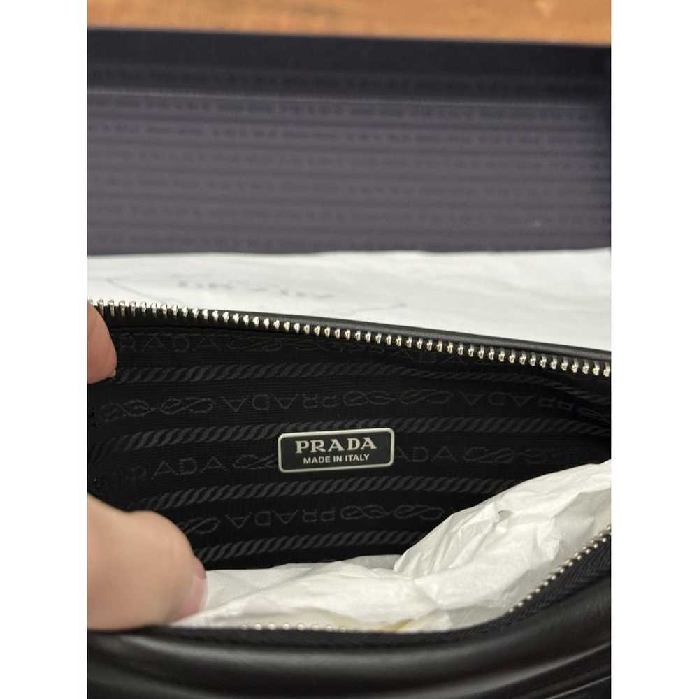 Prada Triangle leather clutch bag - image 11