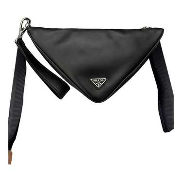 Prada Triangle leather clutch bag - image 1