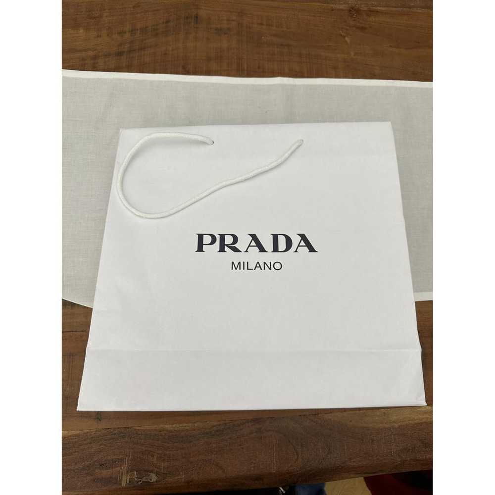 Prada Triangle leather clutch bag - image 3