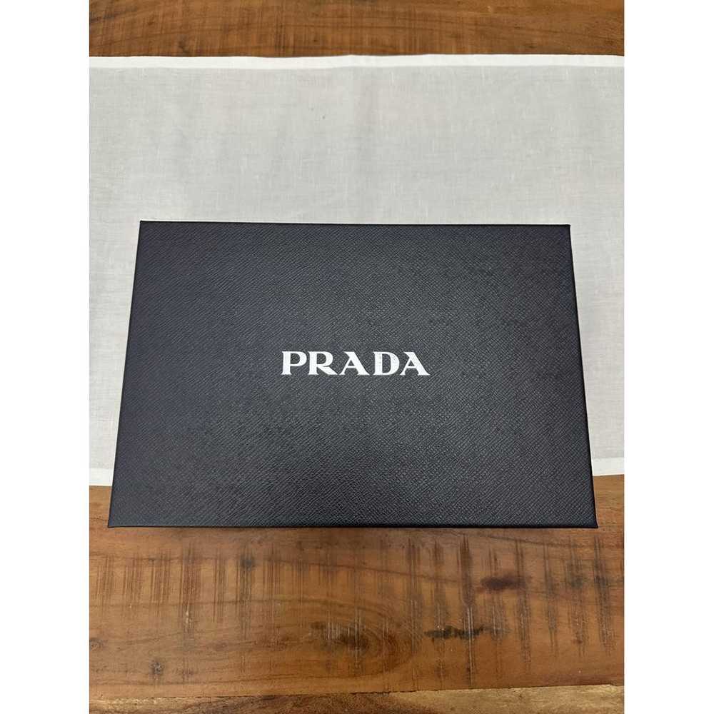 Prada Triangle leather clutch bag - image 5