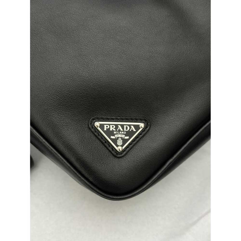 Prada Triangle leather clutch bag - image 9