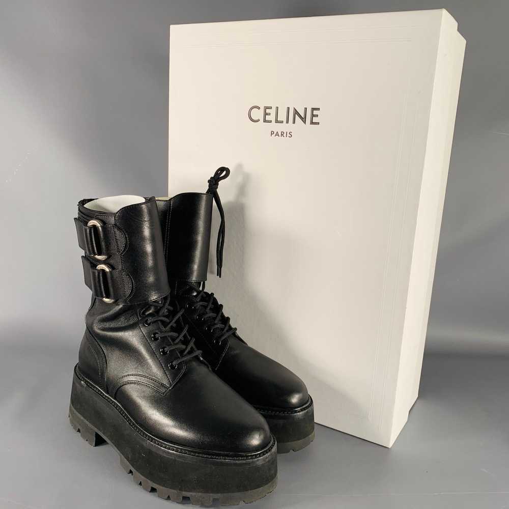 Celine CELINE SS23 -Bulky Maxx- Black Leather Pla… - image 10