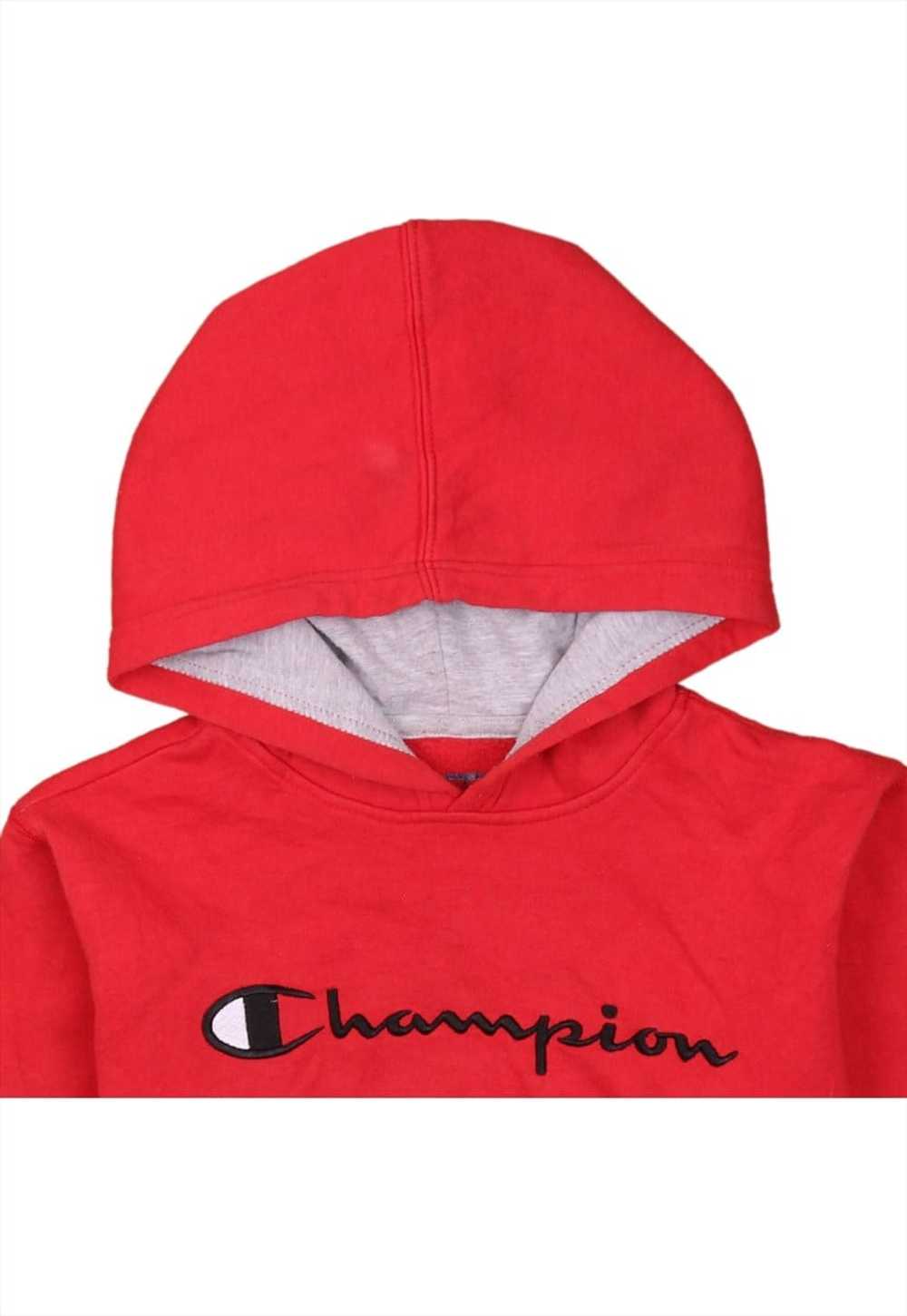 Vintage 90's Champion Hoodie Pullover Spellout Pl… - image 3