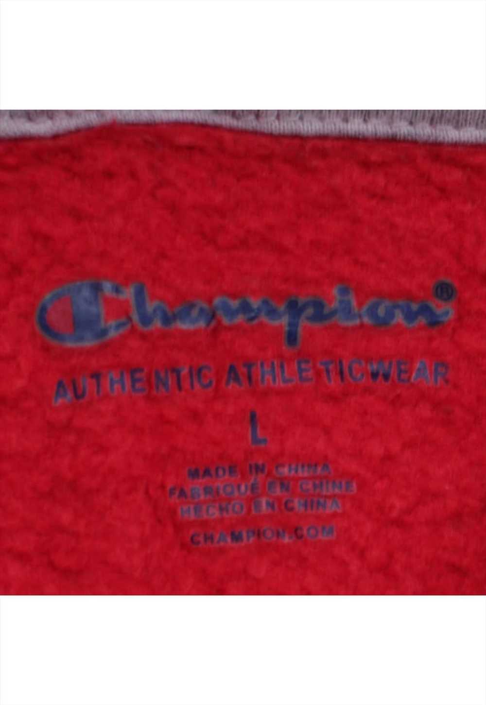 Vintage 90's Champion Hoodie Pullover Spellout Pl… - image 4