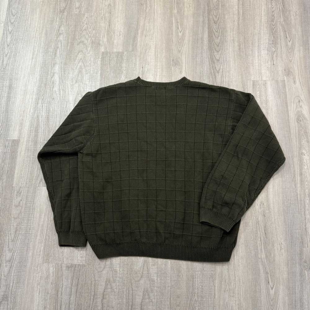 Izod Vintage Izod Sweater Men's 2XL XXL Green Cre… - image 5