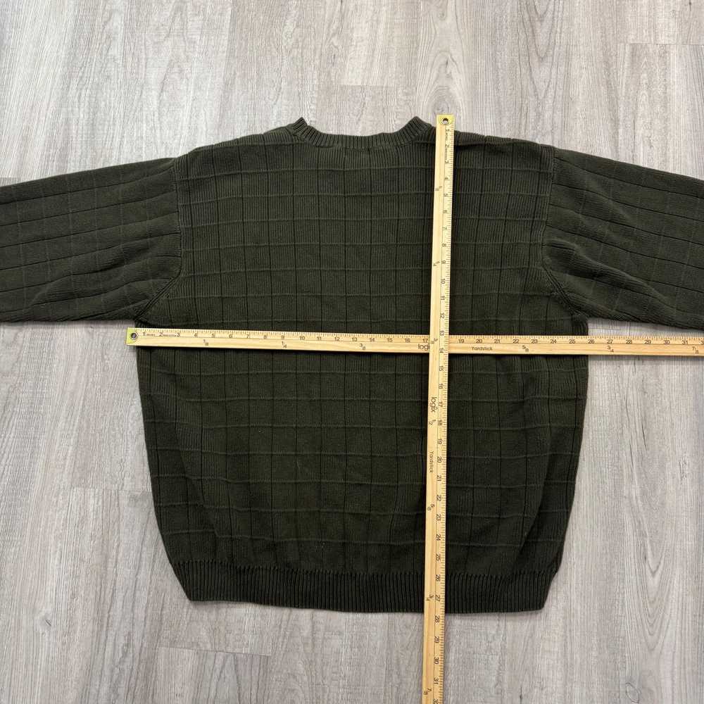 Izod Vintage Izod Sweater Men's 2XL XXL Green Cre… - image 6