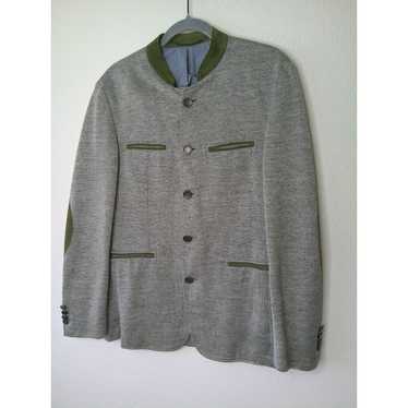 Other Windsor Blue Tweed Sage Green Suede Trim Ja… - image 1