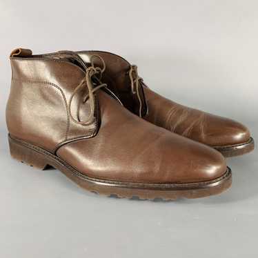 Bruno Magli BRUNO MAGLI Size 10 Brown Leather Lac… - image 1