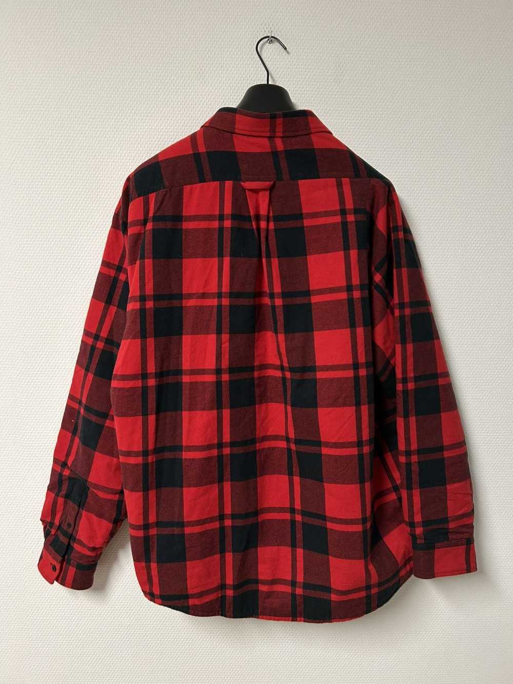 Balenciaga 2021 quilted padded flannel plaid red - image 2