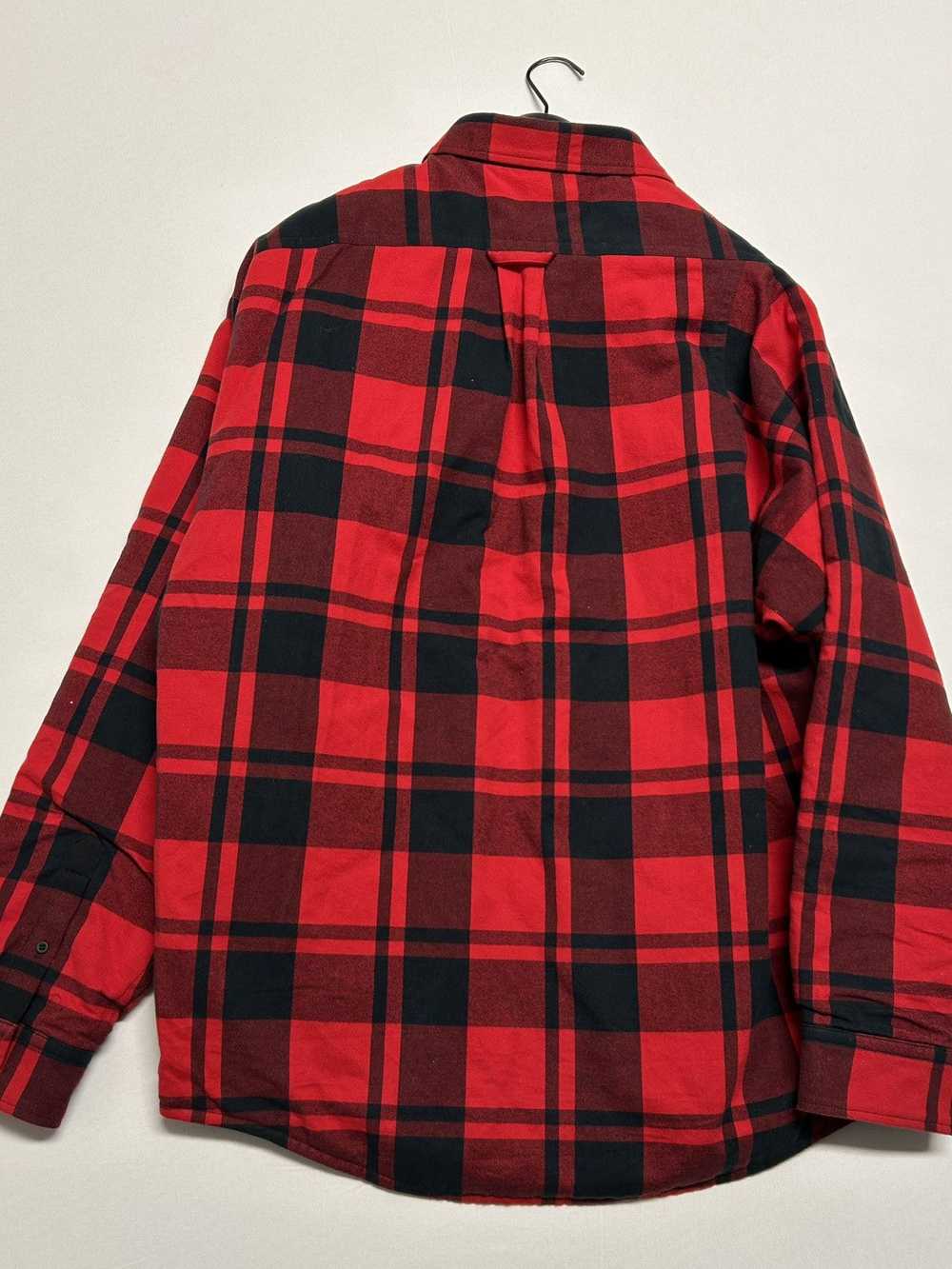 Balenciaga 2021 quilted padded flannel plaid red - image 7