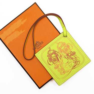 Hermes Hermes Charm Carrena Nano Veau Swift Lime … - image 1