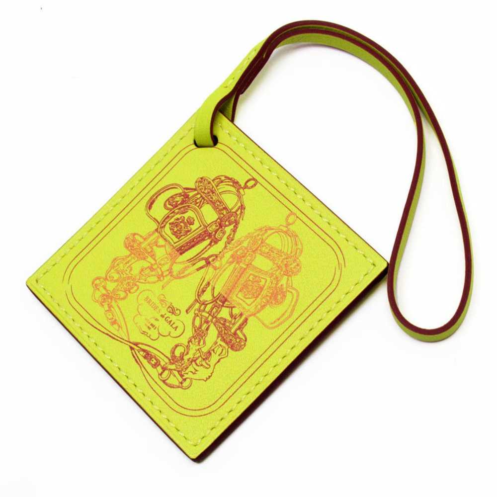 Hermes Hermes Charm Carrena Nano Veau Swift Lime … - image 2