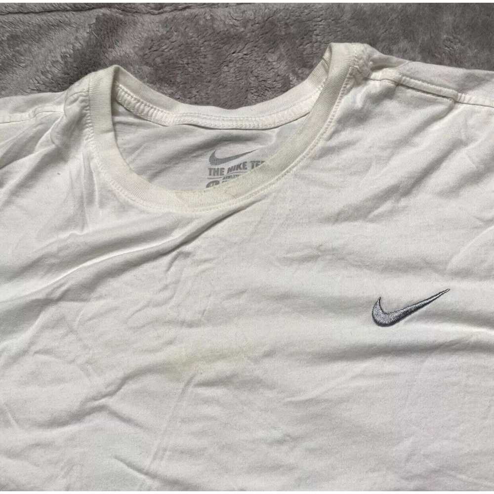 Nike T Shirt Mens Extra Large White Grey Logo Spe… - image 2