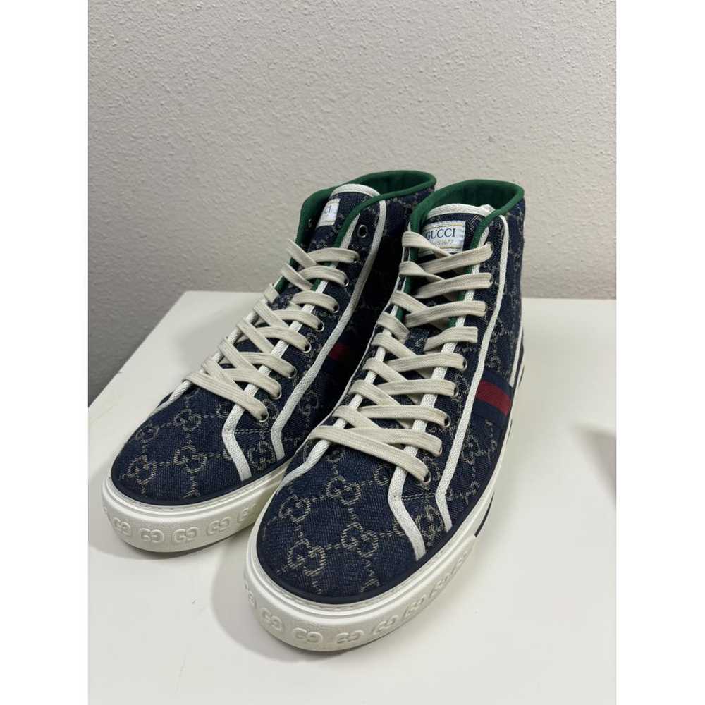 Gucci Tennis 1977 cloth high trainers - image 2