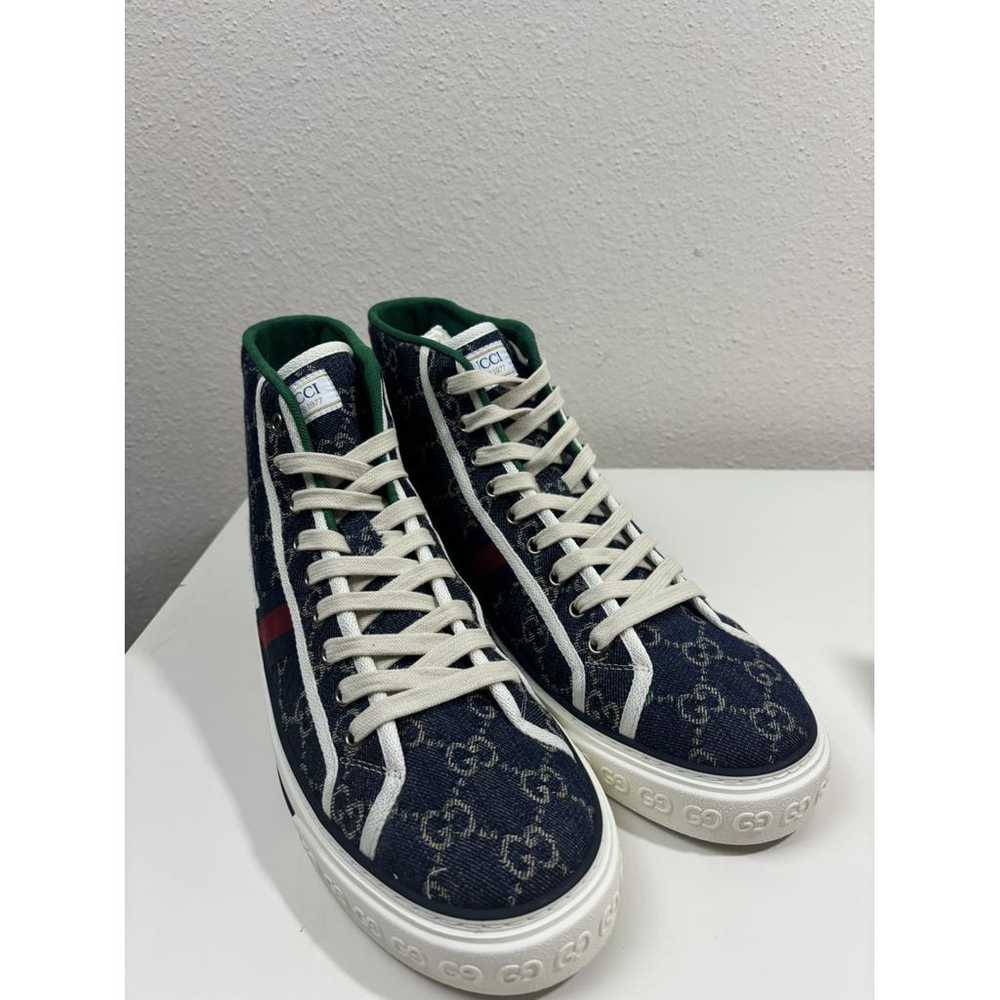 Gucci Tennis 1977 cloth high trainers - image 3