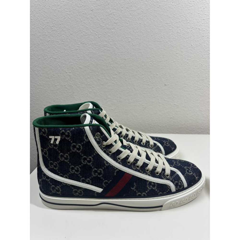 Gucci Tennis 1977 cloth high trainers - image 4