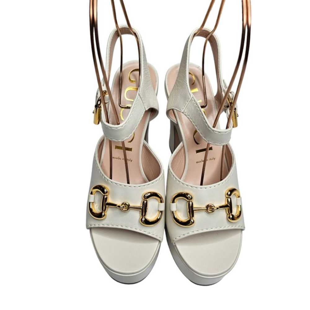 Gucci Leather sandal - image 2