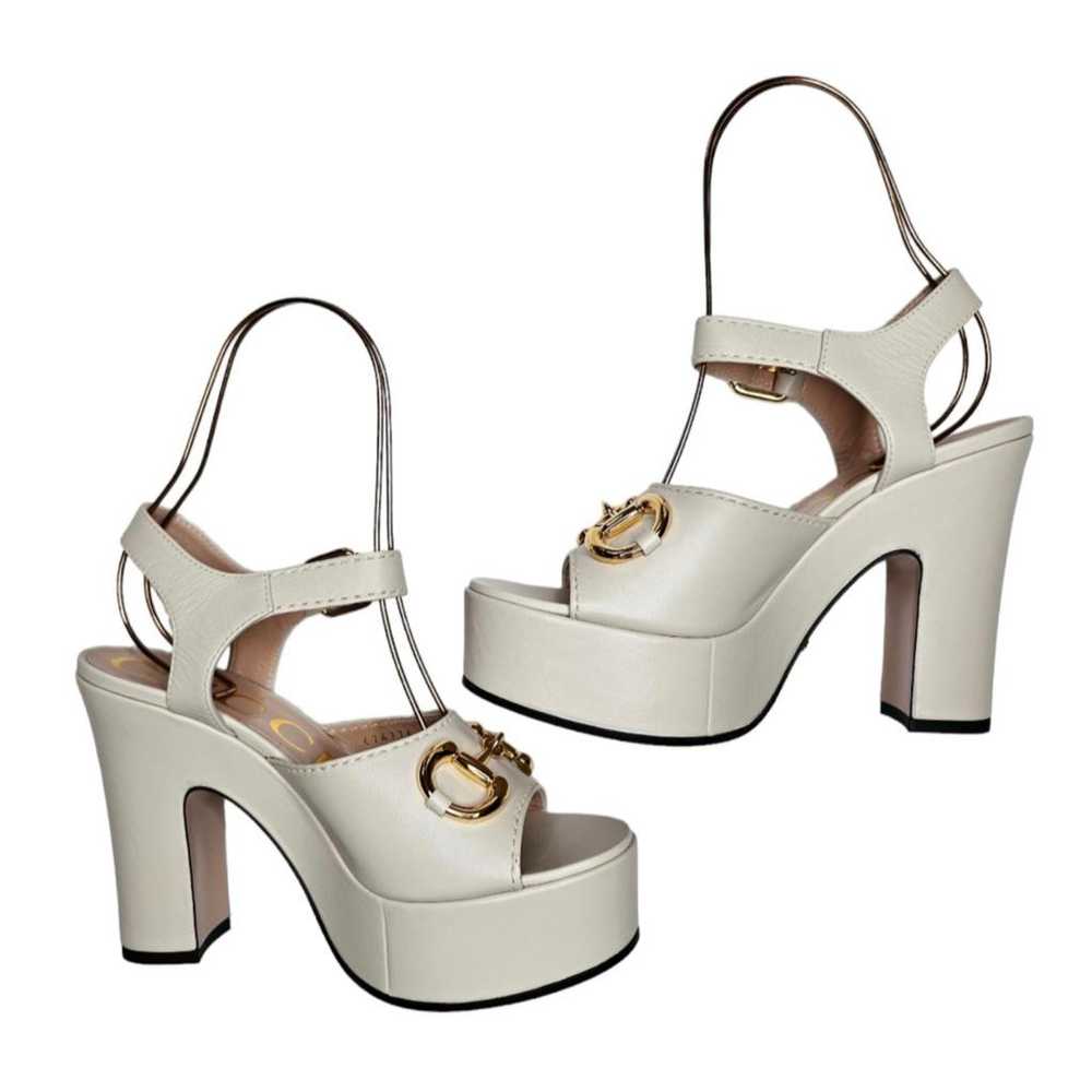 Gucci Leather sandal - image 5