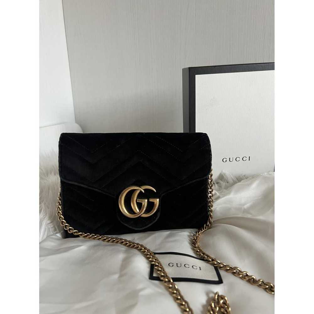 Gucci Gg Marmont velvet crossbody bag - image 2