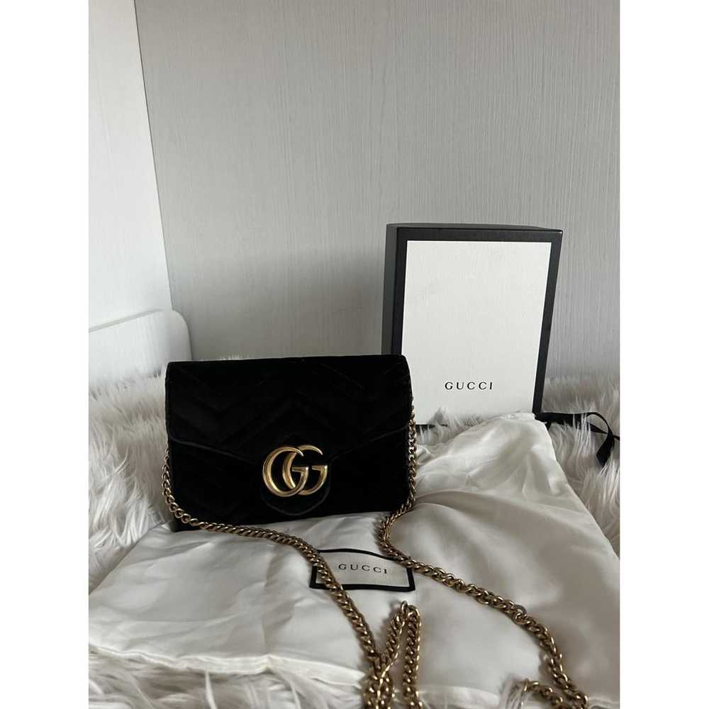 Gucci Gg Marmont velvet crossbody bag - image 3