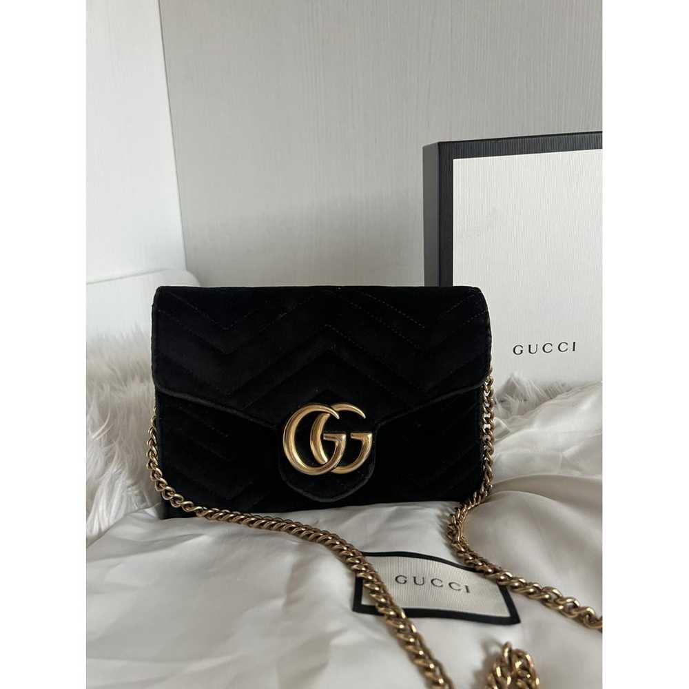 Gucci Gg Marmont velvet crossbody bag - image 4